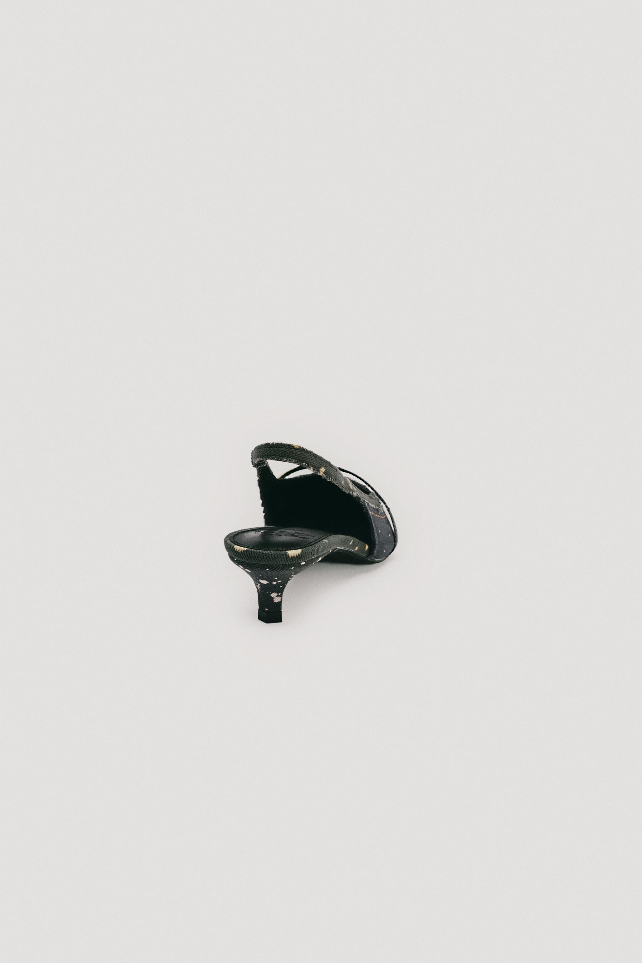 LIMITED EDITION DENIM SLINGBACK SHOES